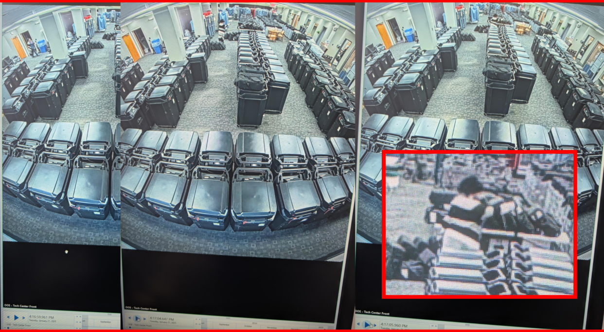 Controlling the Narrative IV A manager angrily points and raises voice to a subordinate employee on security camera stills